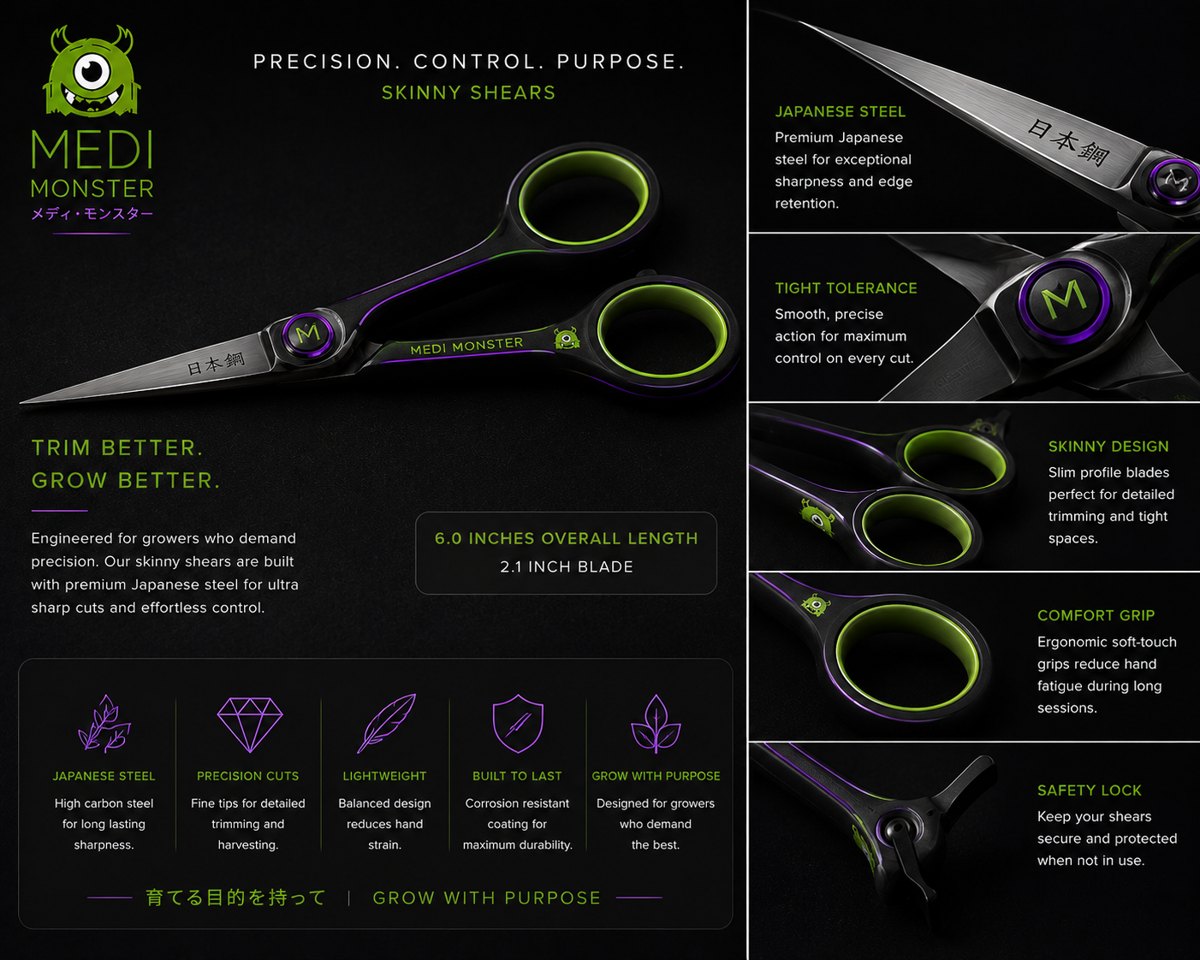 Medi Monster skinny shears